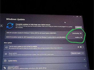Instalação travada