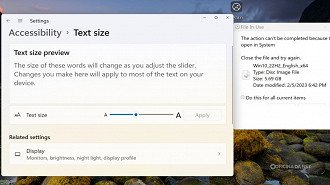 Fontes borradas e texto ilegível. Imagem: Windows Latest/Reprodução